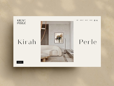 Kirah Perle Web Site Design abstract art abstract design artist graphic design squarespace web design webdesign website website concept website design