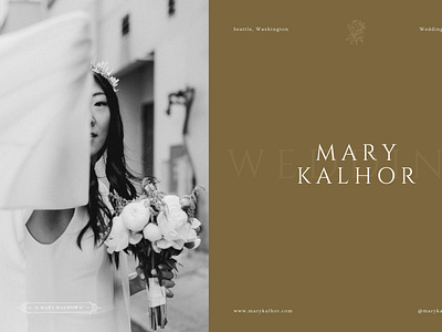 Branding for Wedding Photographer Mary Kalhor brand design brand identity branding graphic design layout logo logo design logodesign webdesign wedding photographer wedding photography