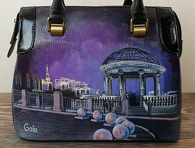 Embankment art bag city color concept creative design handmade painting роспись