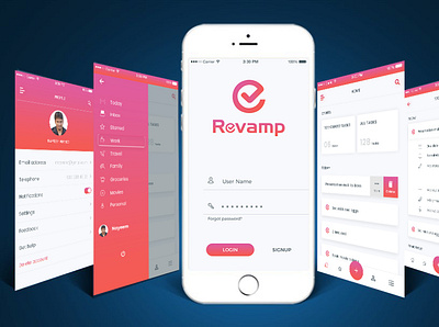 revamp app design minimal ui ux web