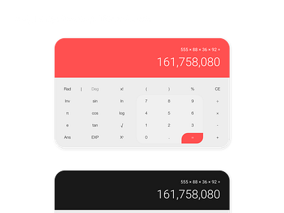 Daily Challenge #004 Calculator calculator calculator ui dailyui dailyuichallenge designui