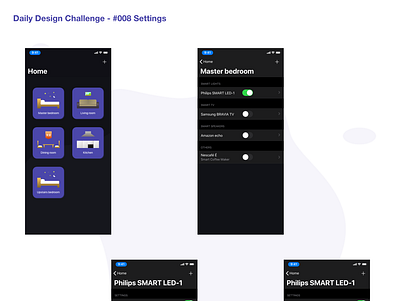 Daily Challenge #008 Settings dailyui dailyuichallenge design designui settings settings page settings ui