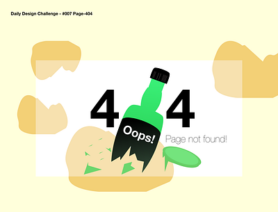 Daily Challenge #007 Page 404 404 error page 404page 404pagedesign dailyui dailyuichallenge designui