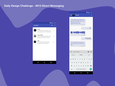 Daily Challenge 013 Direct Messaging customer experience dailyui dailyuichallenge designui direct messaging dm message app messages trending design trending designs trending ui user experience