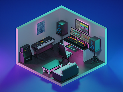 Music Studio by Nopan Tri Aulia on Dribbble