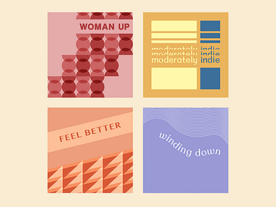 Spotify Playlist Covers album cover art direction graphic design pattern