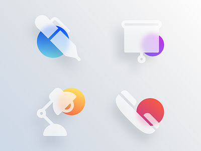 Glass-Effect Icons