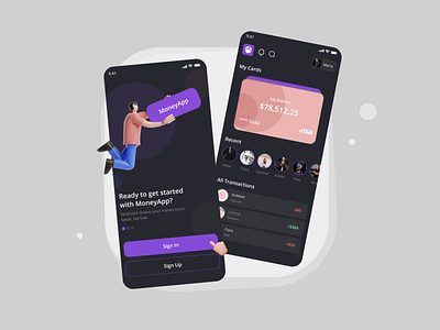 MoneyApp 2021trend 3d 3ddesign app cards mobile moneyapp payments ui uidesign wallet