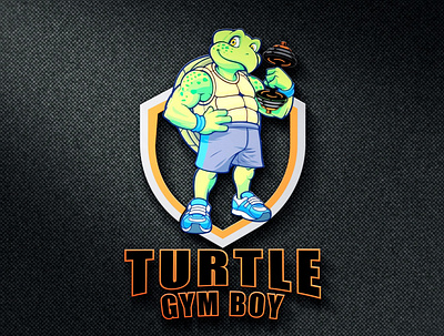 turtle gym logo app branding business logo car logo design graphic design gym gym logo illustration logo logo design modern logo turtle gym logo ui vector