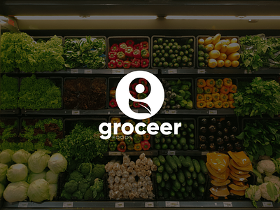 Groceer foods Weekly Warm Up Logo branding design dribbleweeklywarmup grocery store logo logodesign minimal typography