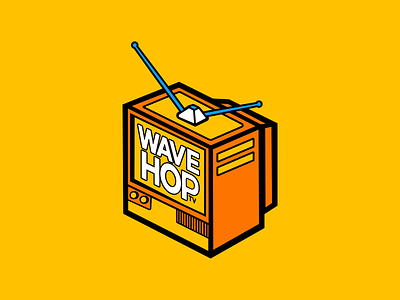 Wavehop TV Rebrand brand identity branding colored savage illustration logo minimal ojo ayotunde rebrand vector wavehop tv