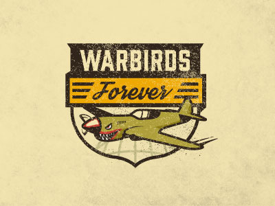 Warbirds Forever...The Sequel badges crest fighter flight logo patch planes vintage war warbirds