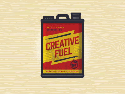 Creative Fuel can creative fuel gasoline georgia peach refuel southern sticker vintage