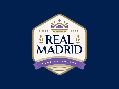 Real Madrid badge crest crown icon logo madrid royalty soccer spain sports