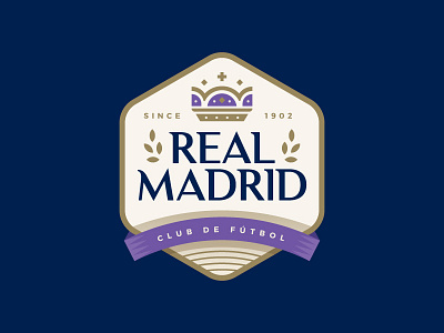 Real Madrid badge crest crown icon logo madrid royalty soccer spain sports