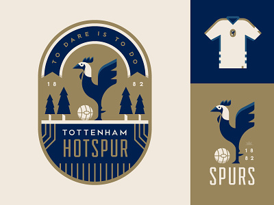 Spurs badge crest england football illustration logo soccer sports spurs tottenham