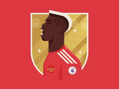 Pogba avatar character football illustration player pogba soccer sports