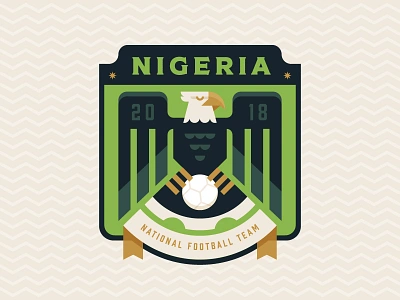 Nigeria africa badge crest eagle football illustration logo nigeria soccer