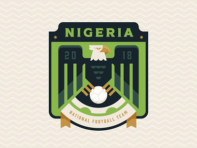 Nigeria africa badge crest eagle football illustration logo nigeria soccer