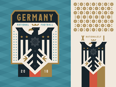 Germany badge crest cup eagle football germany illustration logo soccer sports world