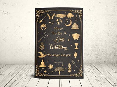 How To Be A Little Witching book cover book cover design ebook cover graphics design typography vector