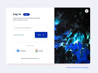 Smooooth Login popup clean components login ui ux web webdesign