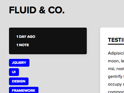 Fluid & Co. - Tumblr Theme