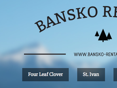 Bansko Rentals branding website