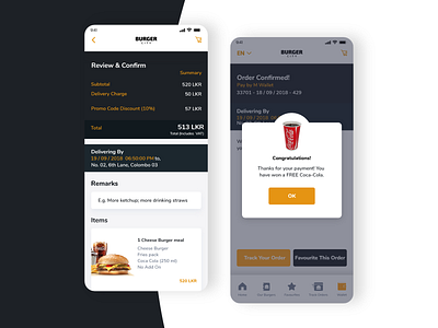 Burger King app design burger king food app food app design mobile app mobile ui design uidesign