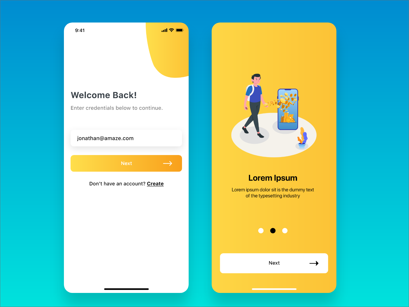 Mobile app by Pragati_Dubey on Dribbble