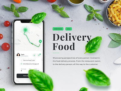 Delivery Food | Mobile app booking app branding delivery app design illustration logo mobile typography ui ux