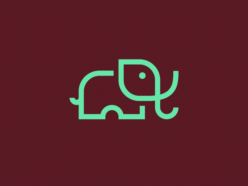 Elephant GRID CONSTRUCTION grid logo mark