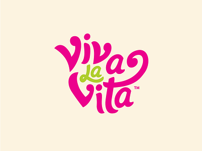 Viva la vita WIP lettering logo typeface wordmark