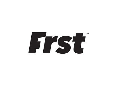 F1rst wordmark concept 1 first logo mark negative one space wordmark