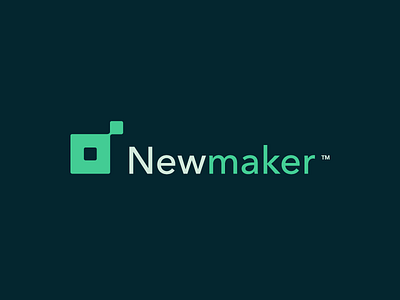 Newmaker logo brand dna grid logo mark