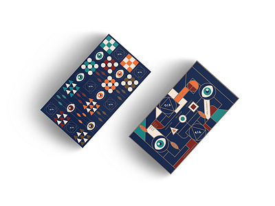 FC II branding cards identity illustration line logo pattern