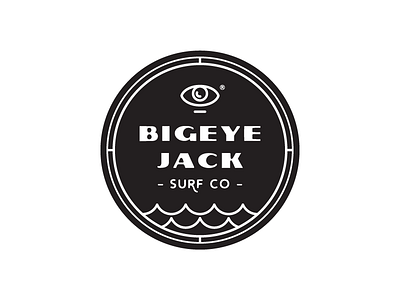Bigeye Jack Approved Logo Design board brand branding logo sea surf surfing