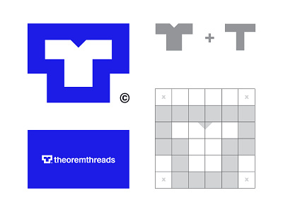 TheoremThreads logo concept brand branding ecommerce logo mark shirt shop t