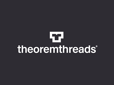 Theoremthreads IV logo concept branding clothes ecommerce identity logo mark math pi science symbol t shirts