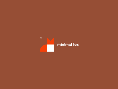 Minimal fox II / For Sale animal brand branding fox freelance logo mark minimal small tiny