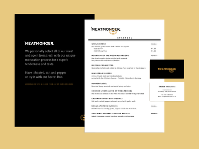 Menu and business cards design africa bar branding business cards design identity menu restaurant