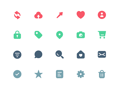 Icon set custom design graphic icon icons set