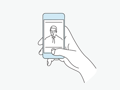 Selfie onboarding illustration branding doc doctor icon illustration iphone mobile onboarding phone selfie