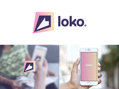 Loko Logo Design Proposal app application brand branding clothes clothing design designer graphic hard hire identity ios job logo love mark studio work