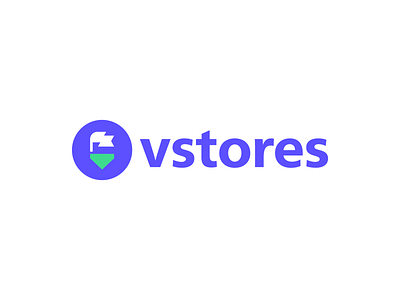 Vstores logo design & branding