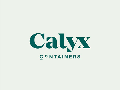 Calyx wordmark brand branding containers design freelance graphic hire identity logo marijuana mark wordmark work