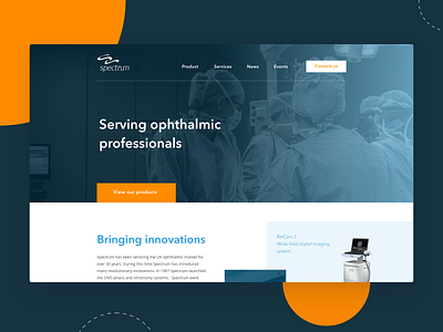 Website for a medical company