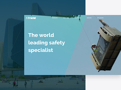 Homepage for a world leading safety company