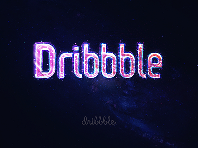 Roaming in Dribbble starry sky glowworm particle star