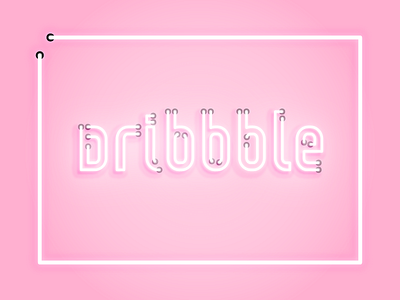 Neon Dribbble